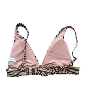 Aerie Womens Tiger Pique Triangle Bikini Swim Top thumbnail 4