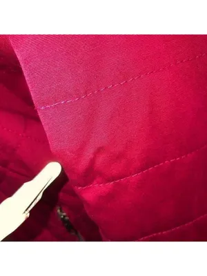 RVCA Bomber jacket oversized burgundy quilted tapestry cotton 90's Y2K grunge punk XS thumbnail 8
