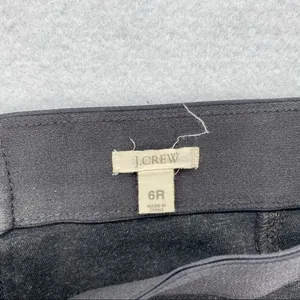 J. Crew Charcoal Stretch‎ Mid Rise Pixie Pant Seamed Skinny Exposed Zipper thumbnail 4