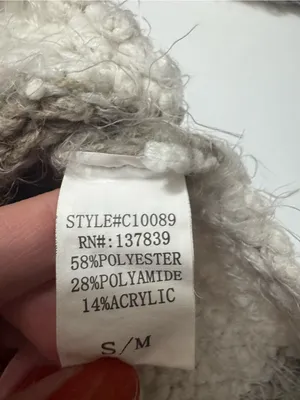 Altar'd State Cream & Taupe Striped V-Neck Sweater thumbnail 6