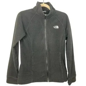 North Face Full Zip Fleece Women's Size Medium Black Hiking Warm Active thumbnail 1