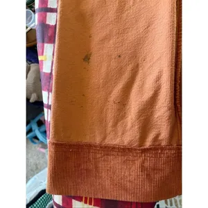 By Anthropologie Orange Corduroy Cropped Flare Pants Patch Pockets Size 6 thumbnail 11