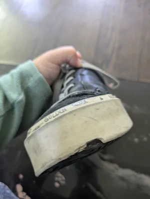 Golden Goose Deluxe Brand Hi Star Black Leather Low Top Sneakers Size 36 thumbnail 11