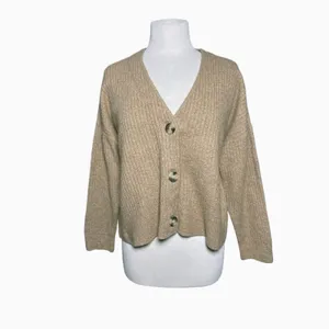 MADEWELL Women’s Preppy Rib Knit Button Up Wool Blend Cardigan thumbnail 2