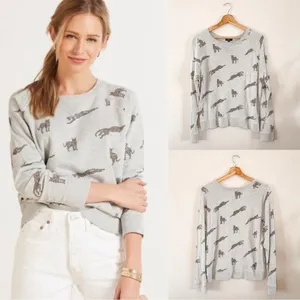 Rails Theo Jaguar Sweatshirt Grey Crew Neck Pullover Size Small thumbnail 2
