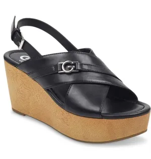 NEW GBG Los Angeles Dee Wedge Sandal Black SZ-10 thumbnail 1