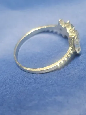 Silver Tone Marquise Cut CZ Ring Size 6 75 thumbnail 6