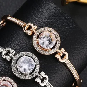 Elegant Jewel Gemstone Gold bracelet thumbnail 3