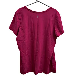Life is Good Raspberry Color Half Full Wine Glass Tshirt Top thumbnail 3