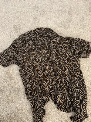 Urban Outfitters zebra button down tee thumbnail 3
