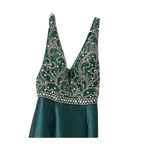 VIENNA Prom Homecoming‎ Pageant Dress Emerald Green Size 6 Mermaid Embellished thumbnail 8