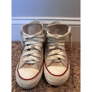 Converse Chuck Taylor All Star High Top Sneakers Women's 6.5 Beige Tan Canvas thumbnail 3