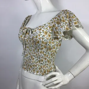 Billabong Smocked Floral Top Size L thumbnail 14