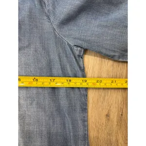 Cloth & Stone Women’s Small Chambray Lace Up Popover Shirt Denim Tencel Top thumbnail 5