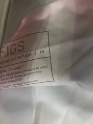 Figs Optic White Zamora Jogger Pant size medium/ regular NWT thumbnail 6