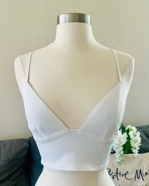 Free People White FP Intimately Bralette thumbnail 1