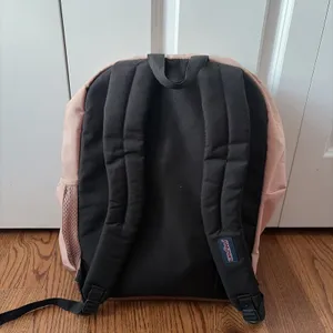 JanSport Cool Student Pink Laptop Backpack Padded 17in School Bag Bottle Pouch thumbnail 5