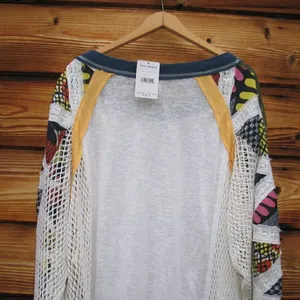 NWT Free People We the Free Serengeti Mixed Media Top thumbnail 10