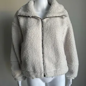 Lululemon Cinchable Fleece Zip-Up Sherpa Teddy Jacket Size 4 thumbnail 4