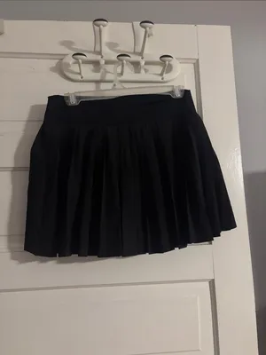 Black Pleated Women’s Athletic Skort thumbnail 3