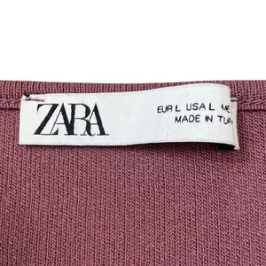 Zara Mauve Sleeveless Pullover Square Neck Stretch Corset Crop Top thumbnail 3