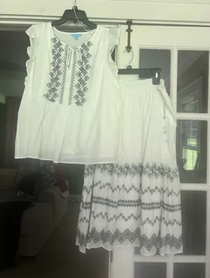 Draper James Cute skirt maxi set with blouse thumbnail 1