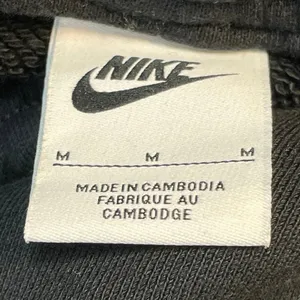 Nike Black Elastic Waist Drawstring Tapered Lounge Trousers Jogger Pants Size M thumbnail 4