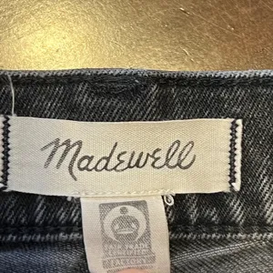 1301 | Madewell‎ The Perfect Vintage Straight Raw Hem Jeans Black Womens 26 thumbnail 5