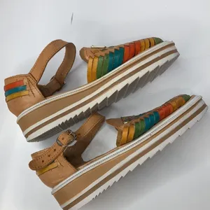 Raguer multi colored platform‎ Huraches size 6 Tan thumbnail 7