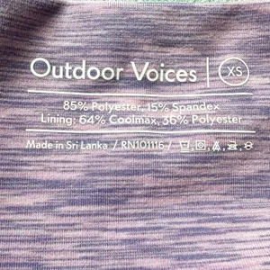 Outdoor Voices Flow Bike Shorts Women’s XS Heathered Dreamy Pastel Athletic Yoga thumbnail 2