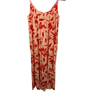 NWT LOFT Sleeveless Tiered Floral Midi‎ Dress Size XS Feminine Vacation Beachy thumbnail 9