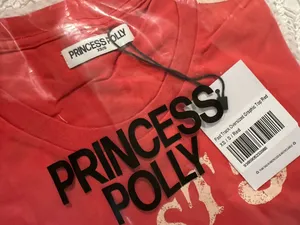 Princess Polly Fast Track Oversized Graphic Tee Red thumbnail 3