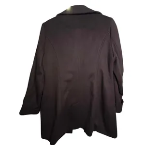 Kristen Blake Single Breasted Fine Australian Wool Button Pea Coat Brown S 6 thumbnail 12
