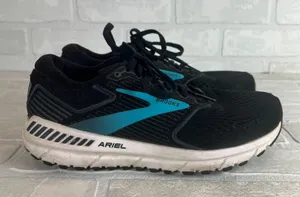 Brooks Ariel 20 Womens 8 Wide D Black Blue Running Sneakers‎ Walking Shoe Casual thumbnail 1