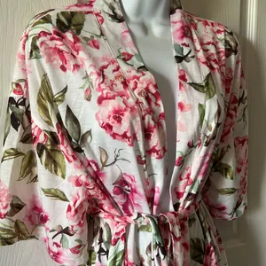SHOW ME YOUR MUMU Women’s Brie‎ Floral Belted Spring Robe Size O/S thumbnail 6