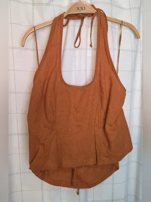 Free People Free-est Melted Away Cotton-Linen Top thumbnail 2