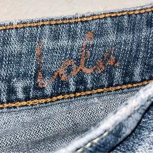 Silver Jeans Lola Flare Leg Distressed Denim Blue Jeans Pants size 28 thumbnail 8