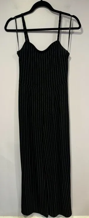 Forever21‎ black stripe jumpsuit thumbnail 1