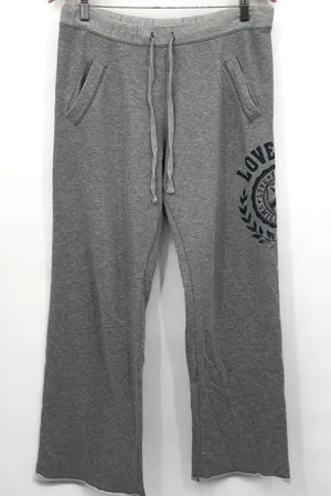 PINK Victoria’s Secret Y2K Flare Wide Leg Loose Boyfriend Fit Sweatpants VS Logo thumbnail 1