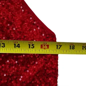 INC International Concepts Womens Red Sequin Halter Keyhole Top Large | 0109 thumbnail 6