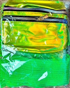 🎃NWT 80s‎ neon costume set Green thumbnail 1