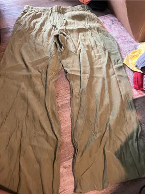 Abercrombie large green wide leg pants thumbnail 8