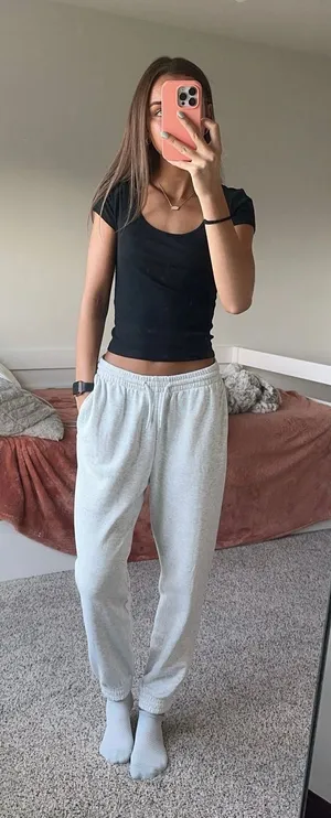 Hollister black scoop neck top thumbnail 1