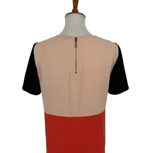 Zara Woman Colorblock Short Sleeve Mini Shift Dress Modern Chic Trendy Small‎ thumbnail 6