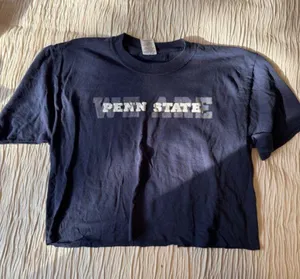 Jerzees ‘We Are’ Penn State Cropped Tee thumbnail 1