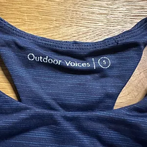 Outdoor voices navy sports bra small thumbnail 2