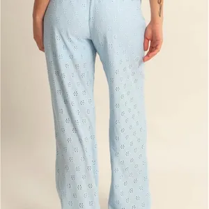 HYFVE Light Blue Wide Leg Pants thumbnail 3