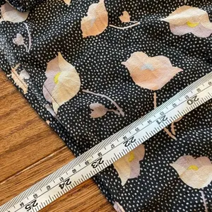 Loft black and floral long sleeve blouse size small thumbnail 8