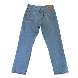Levis 501 Original Womens High Rise Straight Leg Distressed Jeans‎ Blue W27 L26 thumbnail 2
