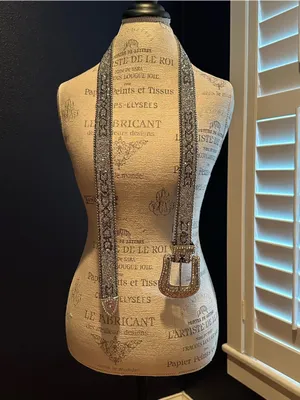Stanley Silver Crystal-Embellished Western Belt thumbnail 6